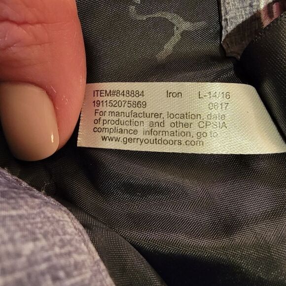 Gerry Boys Quilt Grey Iron Jacket Coat Large 14/16 - Picture 4 of 6